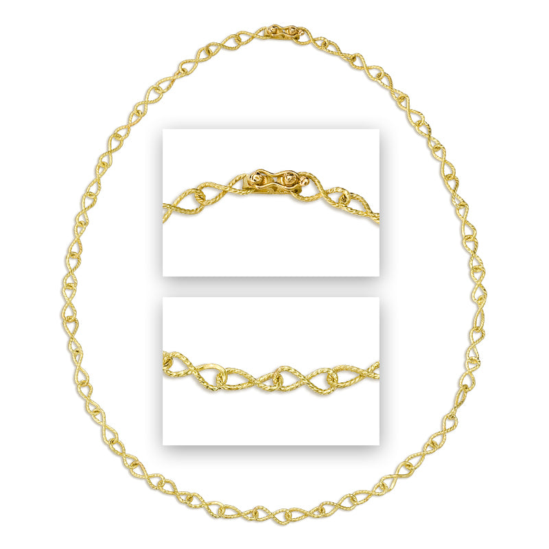 Natura NL2 | 18K Gold Custom Length Necklace | Handmade in Italy | Via Orefici