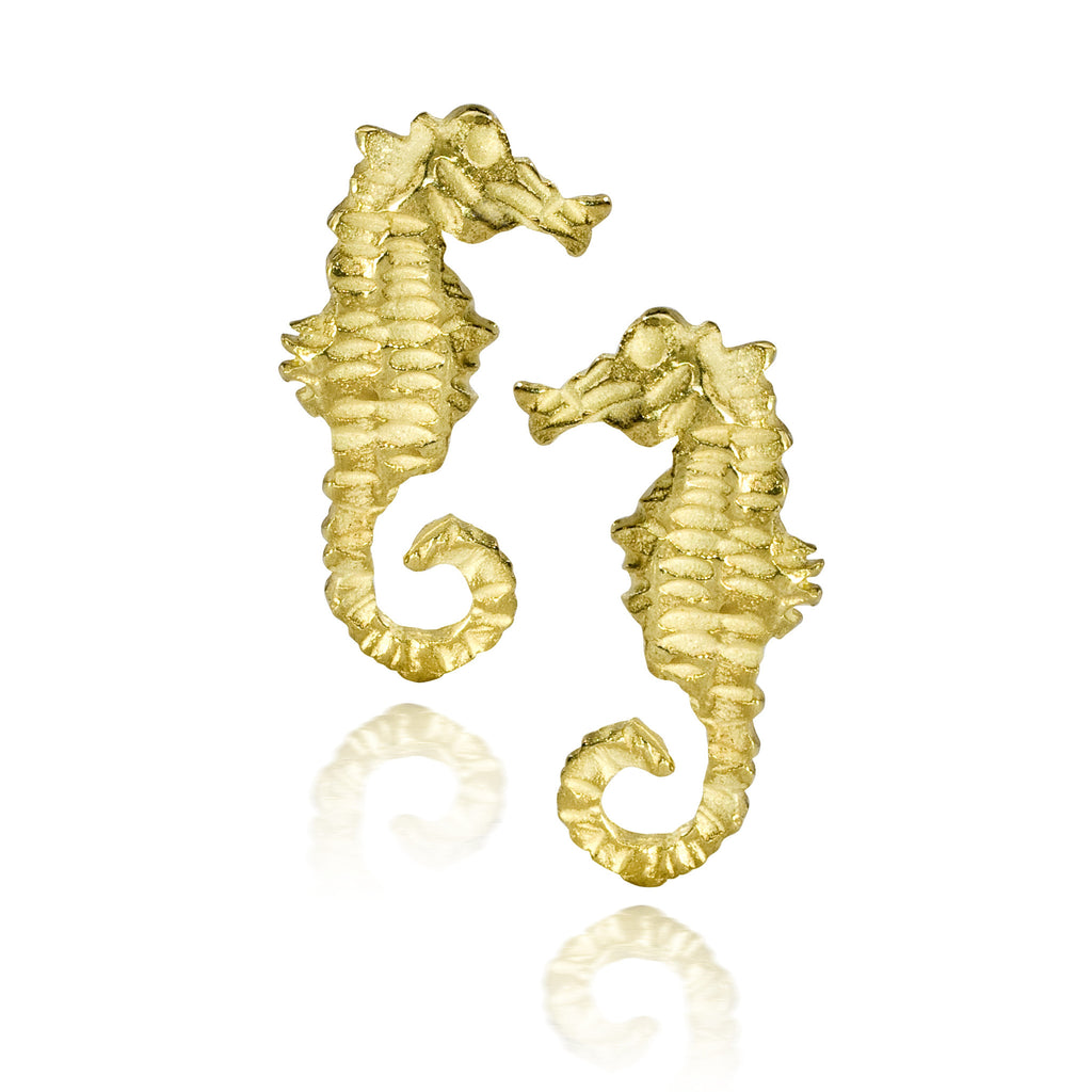 Mare E6 | 18K Gold Sea-Inspired Earrings | Handmade in Italy | Via Orefici