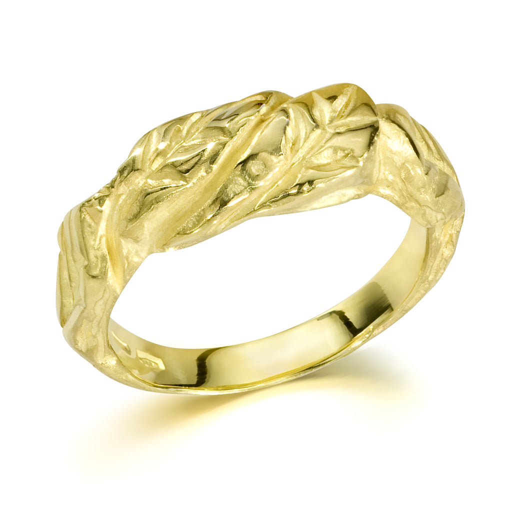 Natura R10 | 18K Gold Floral Ring | Handmade in Italy | Via Orefici