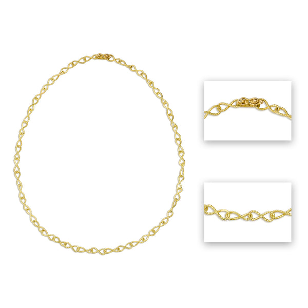 Natura NL2 | 18K Gold Custom Length Necklace | Handmade in Italy | Via Orefici