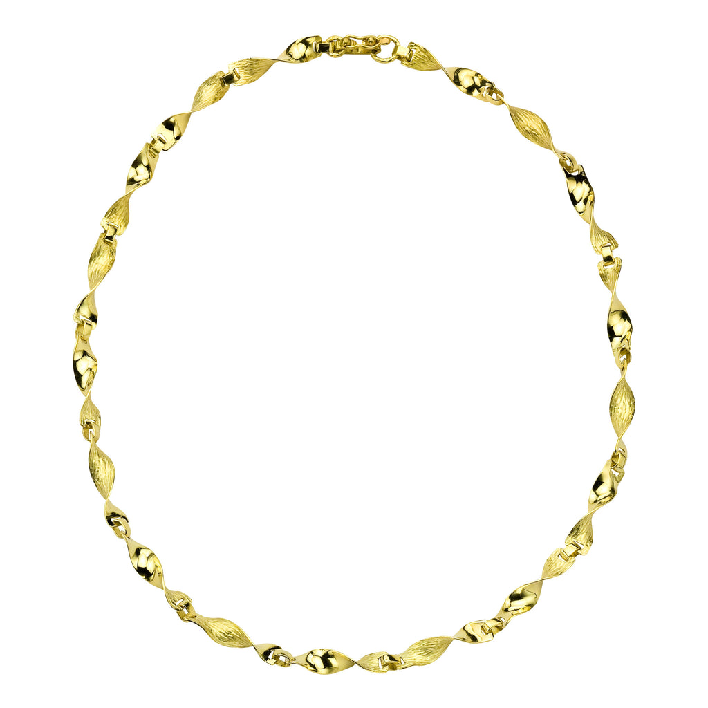 Contrasto N1 | 18K Gold Geometric Necklace | Handmade in Italy | Via Orefici